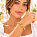 Brazalete Esfera Dorado