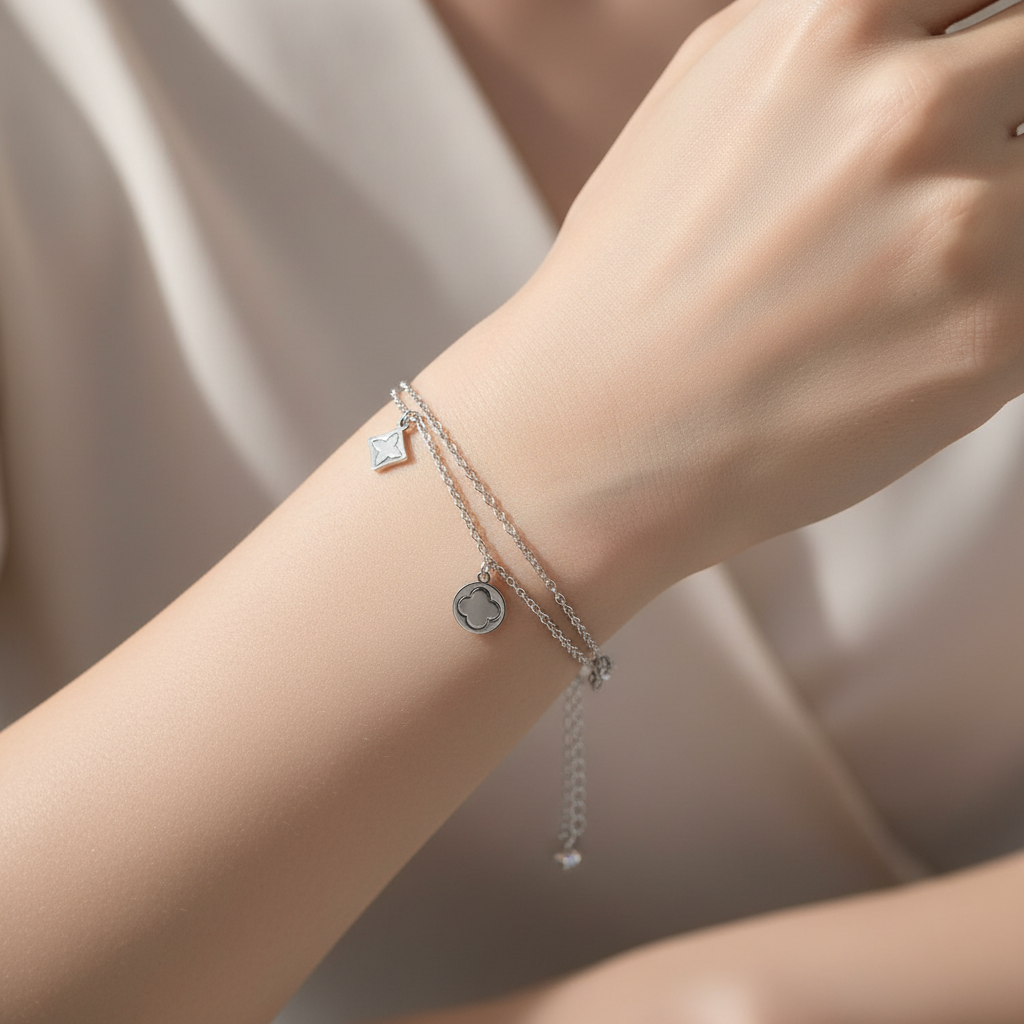 Pulsera Destello Plateada